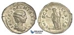 O80, Roman Empire, Julia Soaemias (Augusta, 218-222 AD) AR Denarius (3.15g) Rome, Venus