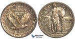 O99, United States, Standing Liberty Quarter (25C) 1919, Silver, Dark Toning!