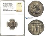 P04, Roman Republic, Cn. Egnatius Maxsumus (76 BC) AR Denarius (3.70g) Rome, Cupid/Temple, Rare! NGC Ch VF