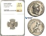 P09, Roman Empire, Nero (54-68 AD) AR Denarius (3.18g) Rome, Jupiter, NGC Ch VF
