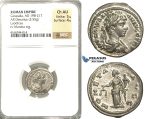P14, Roman Empire, Caracalla (198-217 AD) AR Denarius (3.55g) Laodicea, Moneta, NGC Ch AU