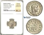 P16, Roman Empire, Maximinus (235-238 AD) AR Denarius (3.44g) Rome, 236 AD, Salus, NGC Ch AU