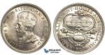 P47, Australia, George V, Parliament Florin 1927, Canberra, Silver, Mint State (Minor Hairlines)