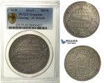 R107, Brazil, Joao Prince Regent, 960 Reis 1816-R, Rio de Janeiro, PCGS AU Det. (Error on Slab)