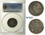 R111, Canada, Victoria, 25 Cents 1891, Silver, PCGS F15