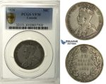 R117, Canada, George V, 50 Cents 1936, Silver, PCGS VF30
