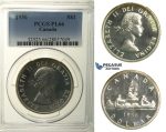 R119, Canada, Elisabeth II, Dollar 1956, Silver, PCGS PL66