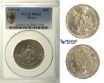 R151, Mexico, Cap and Rays 50 Centavos 1905-M, Mexico City, Silver, PCGS MS64