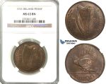 R308, Ireland, Penny 1933, NGC MS63BN