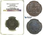 R347, British North Borneo, Cent 1886-H, Heaton, NGC AU