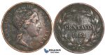 R361, Venezuela, 1 Centavo 1852, (Traces of corrosion)