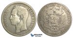 R370, Venezuela, 5 Bolivares 1919, Silver