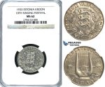 R382, Estonia, 1 Kroon 1933 (10th Singing Festival) Silver, NGC MS62