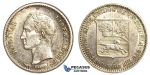 R403, Venezuela, 1/4 Bolivar 1900, Paris, Silver, High Grade (Minor cleaning)