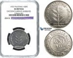 R501, Palestine, 100 Mils 1933, Silver, NGC AU