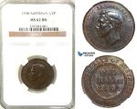 R556, Australia, George VI, Half Penny 1938, NGC MS62BN