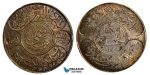 R610, Saudi Arabia, Hejaz, 20 Piastres AH1334/8, Silver, Dark Toned AU