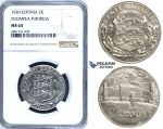 R658, Estonia, 2 Krooni 1930 "Toompea Fortress" Silver, NGC MS64