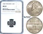 R667, Panama, Medio Centesimo de Balboa (50C) 1907, NGC MS63