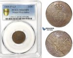 R749, Danish West Indies, Christian IX, 1/2 Cent (2-1/2 Bit) 1905, Copenhagen, PCGS MS65BN