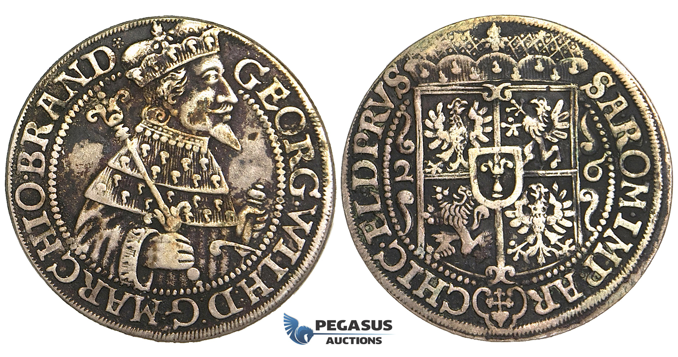 S19, Germany, Brandenburg-Prussia, Georg Wilhelm, Ort 1626, Königsberg, Silver, Dark toning (R4, Poland)