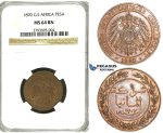 S21, German East Africa (DOA) Pesa 1890, NGC MS64BN