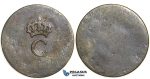 S59, French Colonies (West Indies) Louis XVI, Stampee ND (1779) Billon, Nice and Rare!