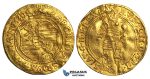 S65, Austria, Bohemia, Rudolph II, Ducat 1583, Prague, Gold (3.43g) Planchet cracks, Rare!