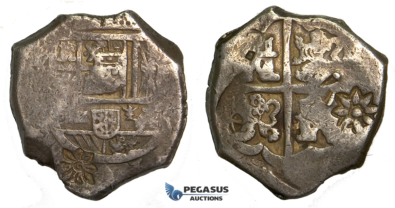 S69, Indonesia, Java? Unknown issuing authority, Cob 8 reales, ND, Silver (27.63g) Nice and Interesting!
