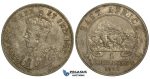 S83, East Africa, George V, 1 Shilling 1925, Silver, Nice!
