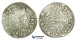 T121, Poland (for Lithuania) Sigismund II Augustus, Groschen 1546, Vilnius, Silver (0.72g) Very Rare!