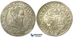 T128, Poland (for Lithuania) Sigismund II Augustus, 4 Groschen 1566-SA, Vilnius, Silver (3.85g)