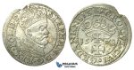 T143, Poland (for Danzig) Stefan Bathory, Groschen 1578, Silver (1.53g)