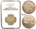 V32, Estonia (Toompea Fortress) 2 Krooni 1930, Silver, NGC MS61