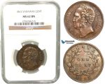 V47, Sarawak, J. Brooke Rajah, 1 Cent 1863, NGC MS62