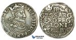 W184, Poland, Sigismund III, 6 Groschen (Szóstak) 1596 H/R S/C I/F, Bydgoszcz (Bromberg) Silver (4.39g) Extremely Rare!