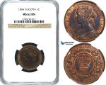Y26, Canada, Nova Scotia, Victoria, 1 Cent 1864, NGC MS62BN