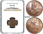 Y33, Hong Kong, George V, 1 Cent 1933, NGC MS63RB