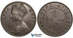Y51, Hong Kong, Victoria, 1 Cent 1866, Nice!