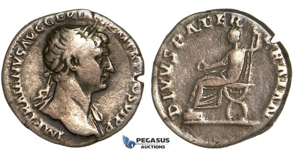 Y74, Roman Empire, Trajan (98-117 AD) AR Denarius (3.12g) Rome