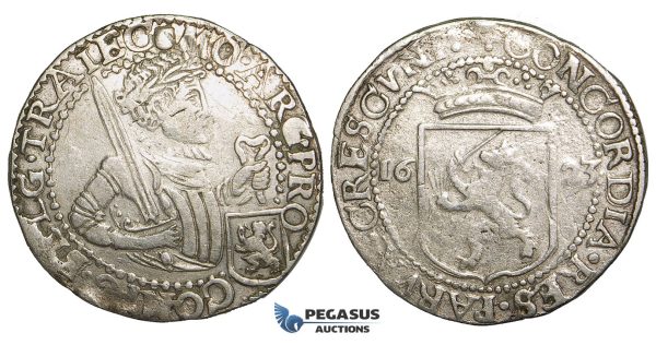 Y78, United Netherlands, Zeeland, 1/2 rijksdaalder 1623, Silver (13.94g) Del. 957