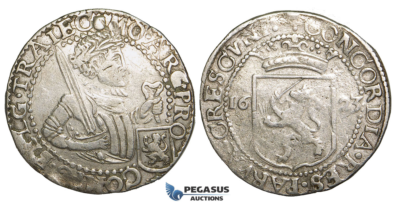 Y78, United Netherlands, Zeeland, 1/2 rijksdaalder 1623, Silver (13.94g) Del. 957