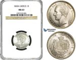 Z02, Greece, George I, Drachm 1868-A, Paris, Silver, NGC MS63 (looks much better)