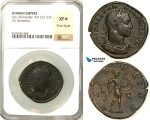 Z16, Roman Empire, Severus Alexander (222-235 AD) Æ Sestertius (21.53g) Rome 231-235 AD, Mars, NGC XF* Star,  Fine Style