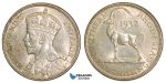 Z54, Southern Rhodesia (Zimbabwe) George V, 2 Shillings 1932, Silver, AU-UNC