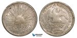 Z81, Mexico, First Republic, 8 Reales 1844 Zs OM, Zacatecas, Silver, aXF