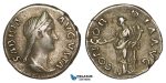 Z99, Roman Empire, Sabina. Augusta (128-136 AD) AR Denarius (3.31g) Rome (134-136) Concordia, Good VF