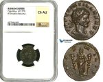 ZA37, Roman Empire, Quintillus (270 AD) BL Antoninianus (Double Denarius) (3.11g) Mediolanum (Milan) Fides, NGC Ch AU, Rare!