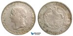 ZA43, Colombia, 5 Decimos 1882, Silver, Medellin, Nice!