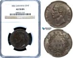 ZA88, Sarawak, C. Brooke Rajah, 1 Cent 1886, Heaton, NGC AU58BN